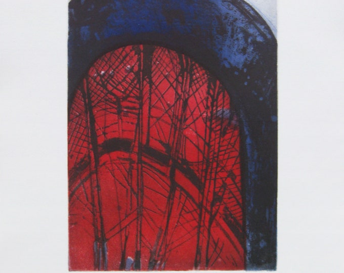 Wilibrord Haas - "Cathedral" - Hand Signed Colour Etching - 1992 - S/N (ea)
