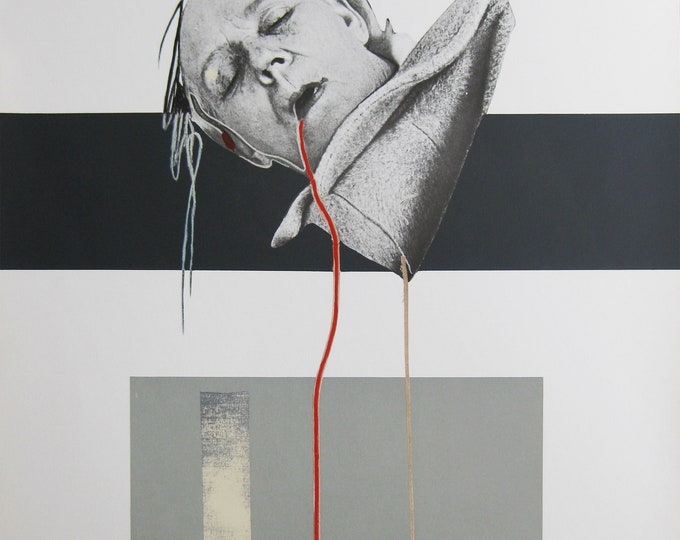 Dario Villalba - "Mujer" - Large Handsigned Lithograph - 1975 (S/N - 4/75)