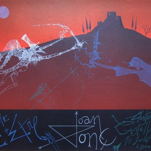 Joan Ponc - &quot;Castellnou&quot; - Pôster litográfico original - 1978
