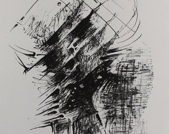 Bernhard Heiliger - Composition - Hand Signed Lithograph - 1967 (S/N - 9/100)