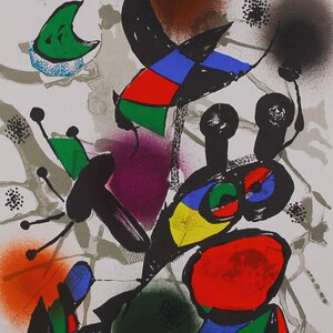 Joan Miró  - "Litografia Original II" - Original Lithograph, 1977
