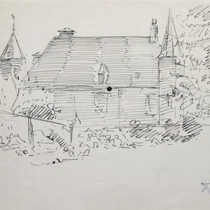 Douwe van der Zweep - Original Bleistiftzeichnung, 1940er Jahre
