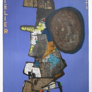 Maurice Estève  &quot;Bank Street&quot; - Atelier Mourlot - New York, 1967