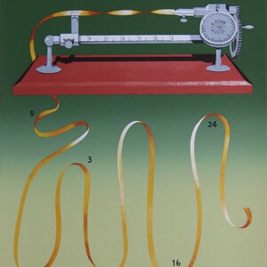 Thomas O Donohue  - "Curling Machine" - Colour Lithograph, 1977