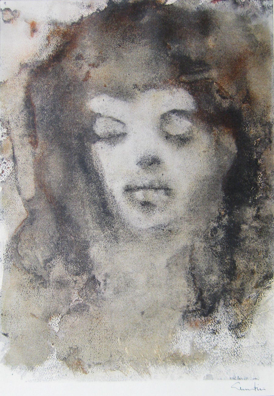 Leonor Fini - À une dame créole - Hand signed Lithograph, 1964