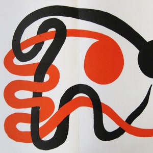Alexander Calder  - &quot;Composition&quot; - Original Colour Lithograph - 1973