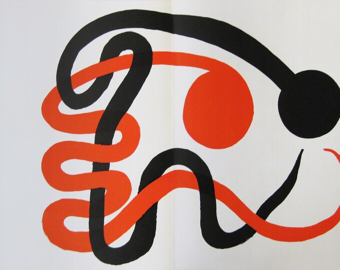 Alexander Calder  - "Composition" - Original Colour Lithograph - 1973