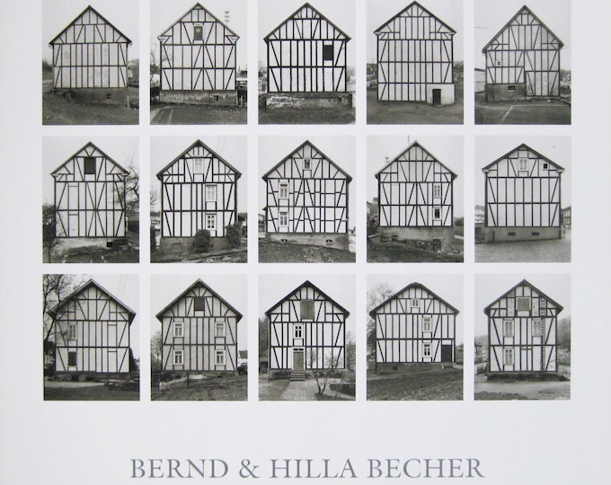 Bernd und Hilla Becher - "Timbering Houses" - Colour Offset lithograph