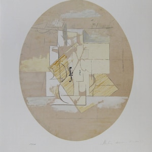 Pablo Picasso - &#39;Nature morte a la guitare &#39;- Colour Lithograph - Hand Signed by Marina Picasso