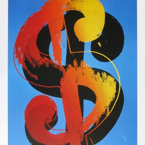 Andy Warhol  - &quot;Dollar&quot; -  Colour Offset Lithograph, 1998