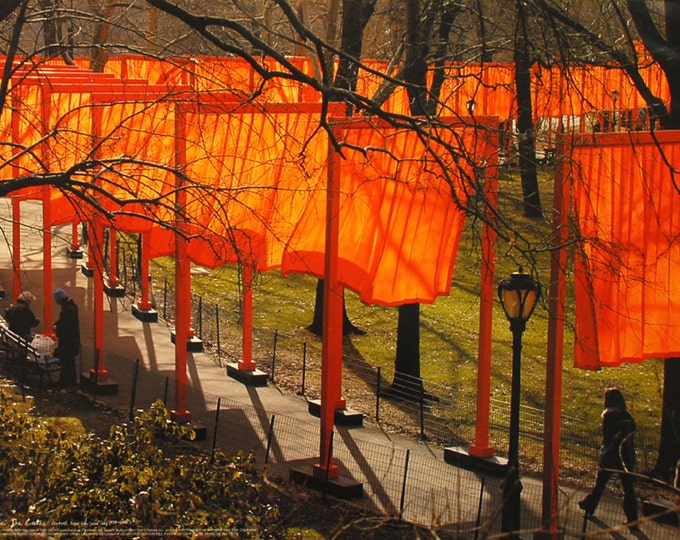 Christo - "The Gates - New York Central Park"  -  Photo Offset