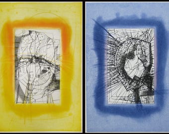 Alan Frederick Sundberg - "Fariduden Attar" - 2 Aquating Etchings, Book S/N