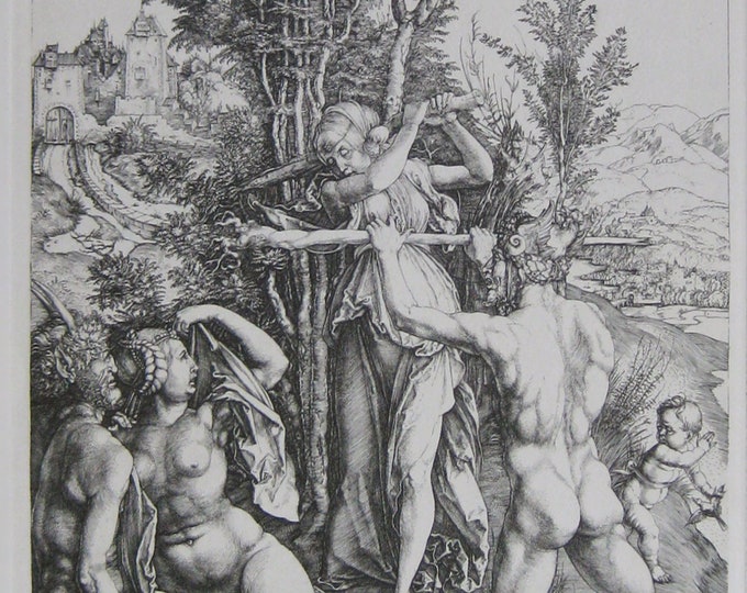 Albrecht Dürer (After) - " Jealousy" (Bartsch 73) - Faksimile - 1951