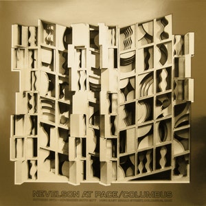 Louise Nevelson - Pace-Columbus (Gold) &quot; - Screen Print on Gold Foil, 1977