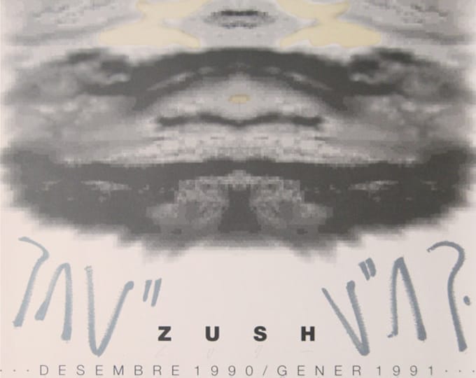 Alberto Porta Zush  - Galeria Joan Prats - Offset Lithograph Exhibition Poster - 1990/91
