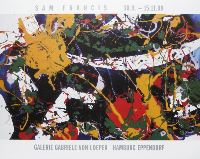 Sam Francis  - "Galerie von Loeper"  - Original Exhibition Poster
