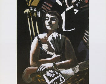 Max Beckmann - "The Loge" - Colour Offset Lithograph Poster - 1988