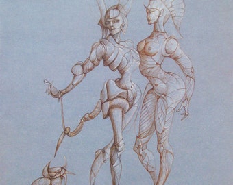 Leonor Fini - “Composition” - Original Photo Lithograph - 1980