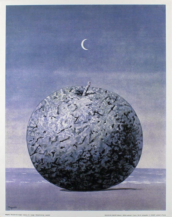 René Magritte souvenir De Voyage Serigraph Etsy
