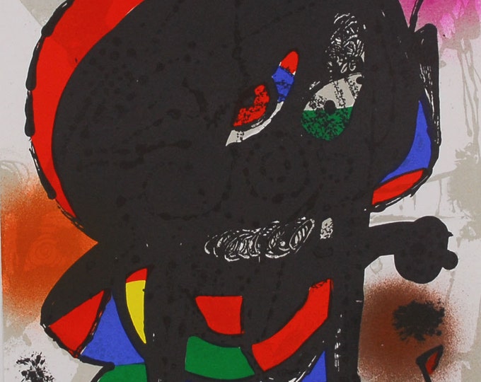 Joan Miró  - "Litografia Original III" - Original Lithograph, 1977
