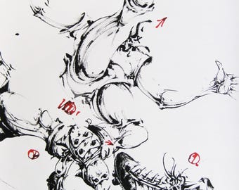 Vladimir Velickovic - "Copa del mundo de Futbol Espana" - Large Hand signed Lithograph - 1981 (S/N - 85/150)