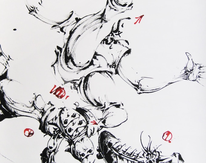 Vladimir Velickovic - "Copa del mundo de Futbol Espana" - Large Hand signed Lithograph - 1981 (S/N - 85/150)