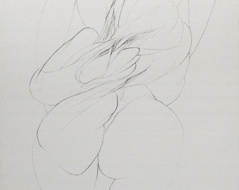 Wolff Buchholz - "Compostion" - Pencil Drawing (Signed) - 1967