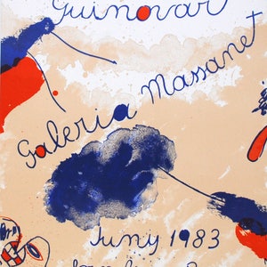 Josep Guinovart  - Galeria Massanet - Lithograph Exhibition Poster - 1983