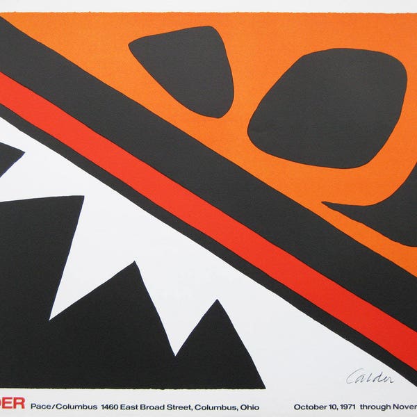 Alexander Calder - "La Grenouille et Cie" - Lithograph Poster, Plate Signed 1971