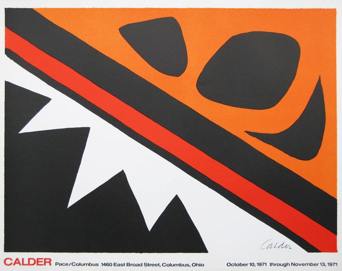 Alexander Calder - "La Grenouille et Cie" - Lithograph Poster, Plate Signed 1971