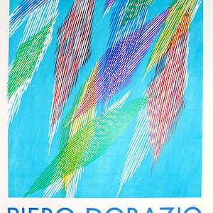 Piero Dorazio  - &quot;Erker Galerie&quot; - Large Original Lithograph Poster, 1990
