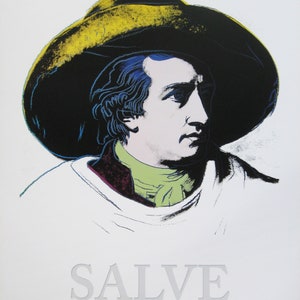 Andy Warhol - &quot;Salve&quot; - Originales Ausstellungsplakat, 1998