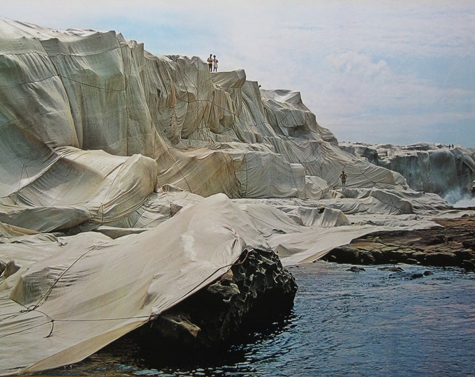 Christo - "Wrapped Coast, Little Bay, Australia, 1969"  - Large Photo Offset