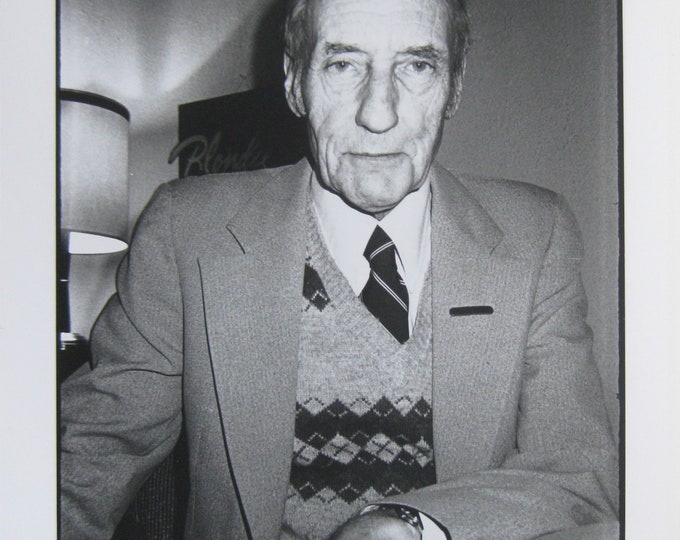 Victor Bockris - "Portrait William S. Burroughs" - Original Photograph - 1984