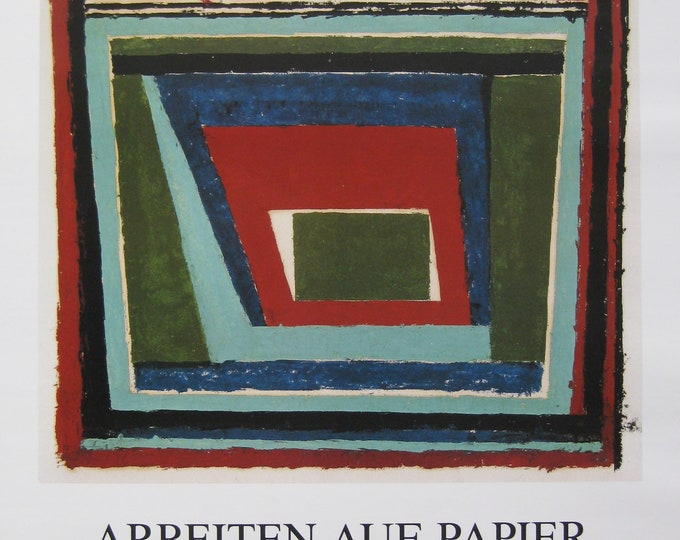 Josef Albers - Original Offset Lithograph Exhibtion Poster - 1993