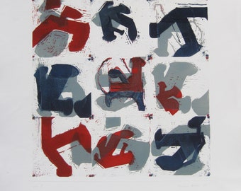 Barbara Keidel - "DREIFUSS III"- Handsigned Linocut - 2009 (S/N - EA)