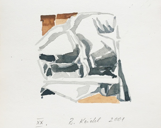 Barbara Keidel - Watercolor - "XX"- 2001