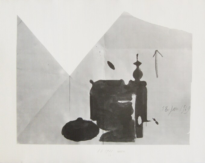 Franz Eggenschwiler - Hand Signed Colour Offset Lithograph  - 1970
