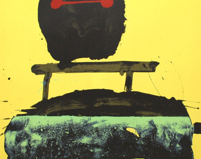 Frederic Amat - "Galeria Joan Prats" - Original Lithograph Poster,signed - Barcelona 1989