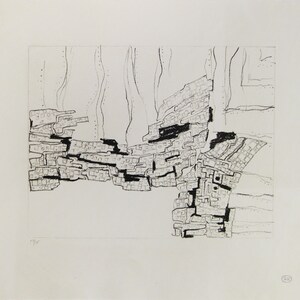Zoltan Kemeny  - "Deux ailes" - Handnumbered Lithograph with Studio Stamp, 1958