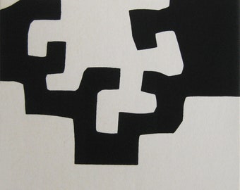 Eduardo Chillida - "Composition" - Hand Numbered Screen Print - 1975
