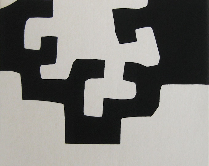 Eduardo Chillida - "Composition" - Hand Numbered Screen Print - 1975