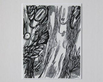 Hans Orlowski - "The Frenzied Maenads" - Original Woodcut - 1960