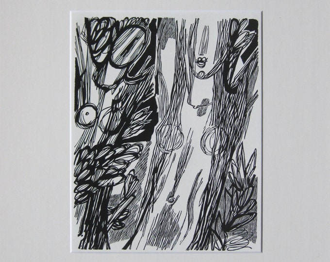 Hans Orlowski - "The Frenzied Maenads" - Original Woodcut - 1960