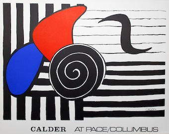 Alexander Calder - "Helisse" - Lithograph Poster, Signed 1971