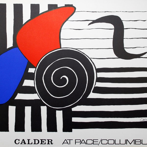 Alexander Calder - "Helisse" - Lithograph Poster, Signed 1971