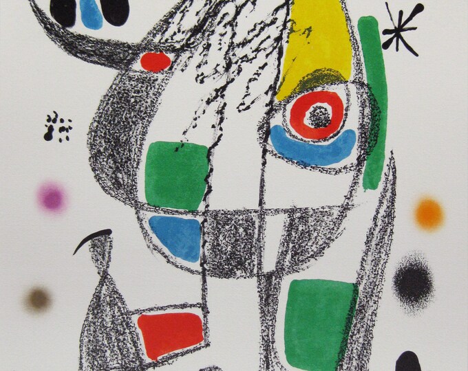 Joan Miró  - "Maravillas con variaciones acrosticas" - Original Lithograph - 1975 (CR: Cramer 211)