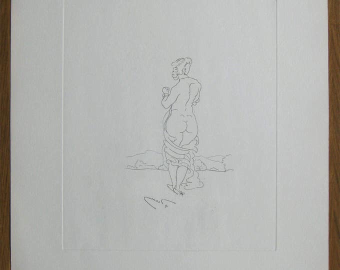 André Derain  - "Nu de Dos" - Plate signed Etching - 1938