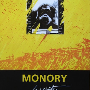 Jacques Monory - "Le Peintre" - Offset Lithograph Exhibition poster, 1989