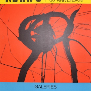 Joan Miró - "Galeries Adria-Gaspar-Metras-Nova" - Cartel litografía original, 1973